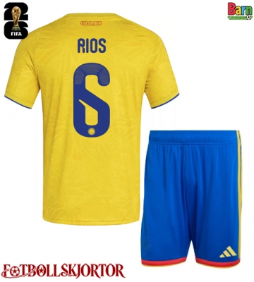 Colombia Richard Rios #6 Hemmakläder Barn VM 2026 Kortärmad (+ Korta byxor)